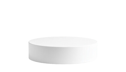 Simple White Round Display Stand for Product Presentation and Photography