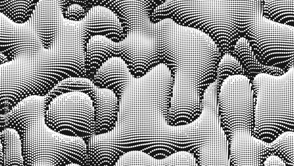 Aufkleber point wave noise texture. abstract dot background. technological cyberspace background.