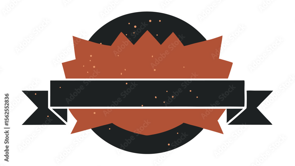Poster elegant retro style badge with transparency suitable for various design purposes