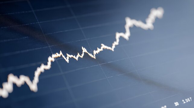 Graph with a line that is going up and down