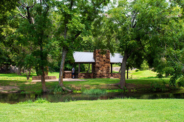 Small creek and rock shelter