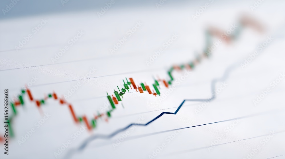 Poster graph with a red line and a blue line