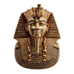 Golden Egyptian mask close-up