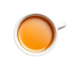 A cup of chai traditional tea of south Asia, isolated on white background.