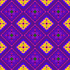 seamless geometric pattern with colorful 