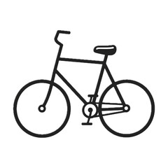 Bicycle icon illustration, bike bicycle isolated on white background