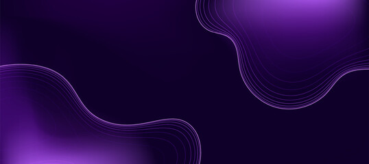 Abstract Purple Wave Lines Background With Modern Flowing Design