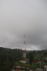 tv tower in the mountains