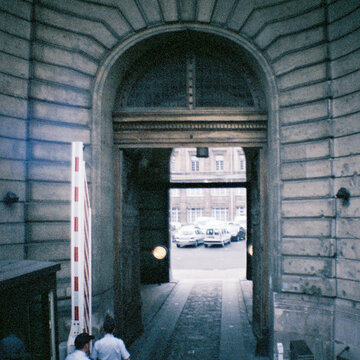 Entrance gate with Urban Archway in central paris