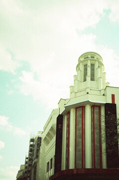 Art Deco Cinema Building in Paris France