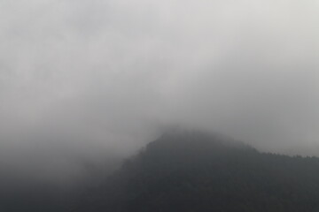 fog in the mountains