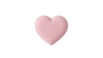 Heart Shaped Pink Candy Isolated on Transparent Background PNG
