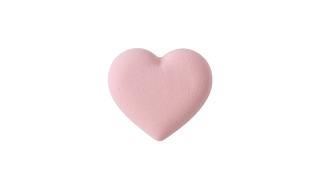 Heart Shaped Pink Candy Isolated on Transparent Background PNG - Powered by Adobe