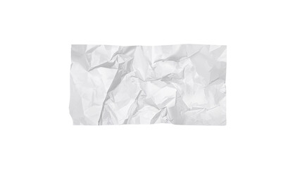 Naklejka premium Crumpled Paper Isolated on Transparent Background PNG 