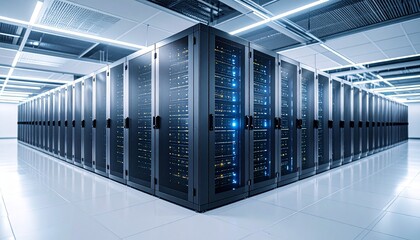 AI Supercomputer in High-Tech Data Center