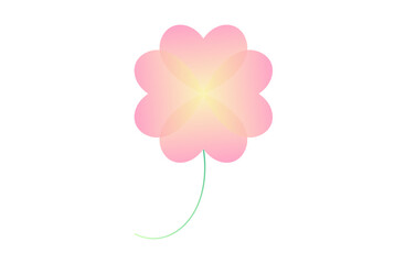 グラデーションがきれいな透過の花素材