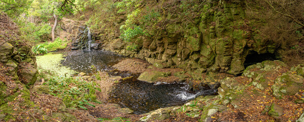 Raposo Bay Waterfall on the Azorean island of Santa Maria.
