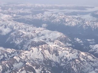 Fototapeta premium snow covered mountains