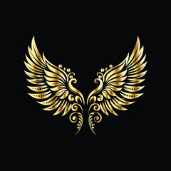 Vector set of gold vintage frames. Elegant element for design in Eastern style, place for text. Floral golden border. Lace illustration for invitations and greeting cards.