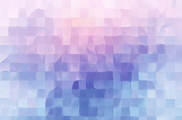 Fototapeta premium Abstract mosaic pattern with soft pastel colors blending shades of purple, pink, and blue creating a calm and soothing atmosphere