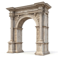 arc de triomphe isolated on white background