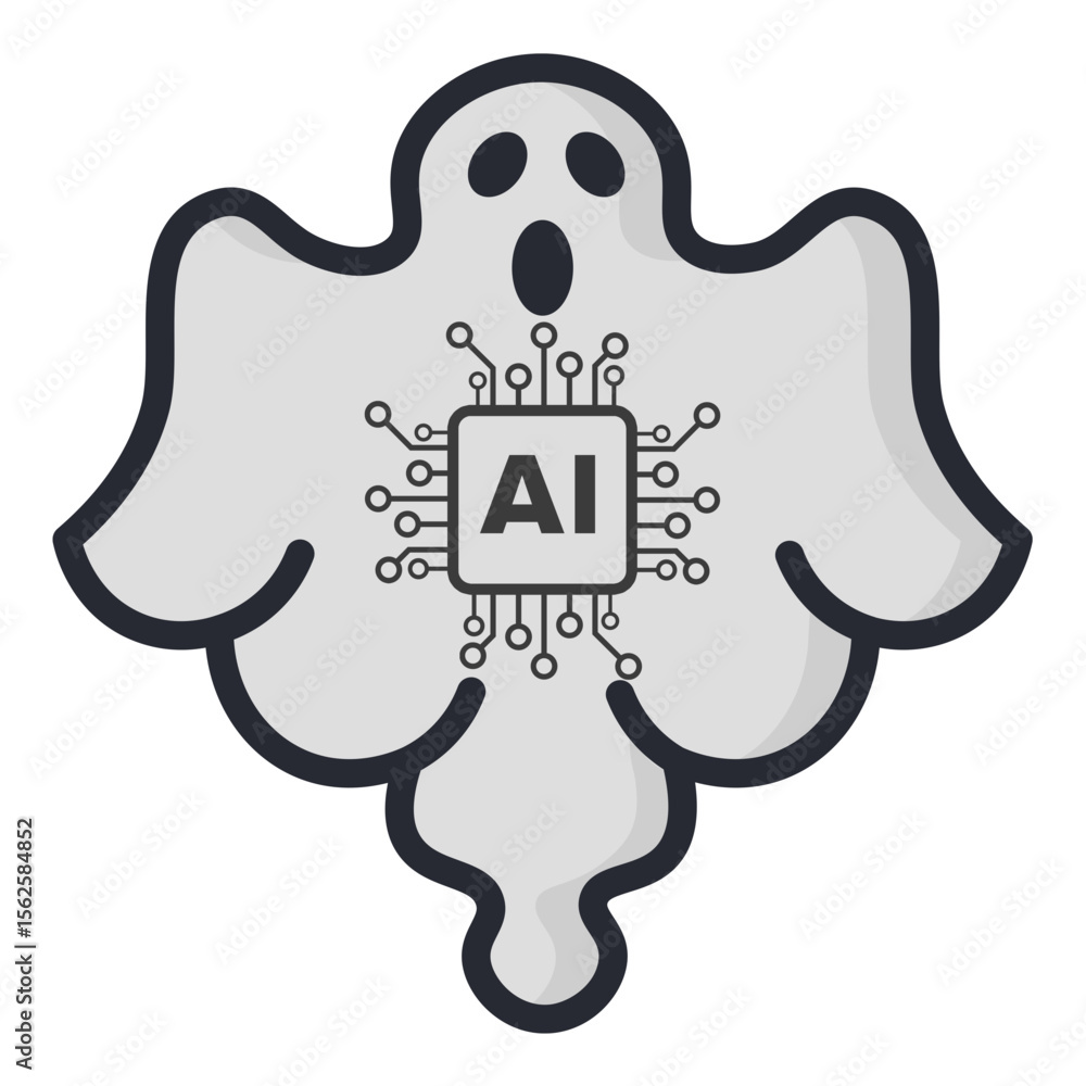 Poster ai ghost exploring the spooky side of artificial intelligence