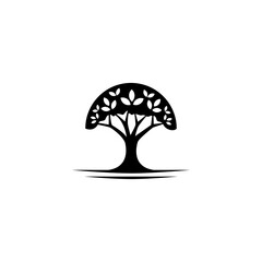 Tree logo featuring organic and botanical designs.