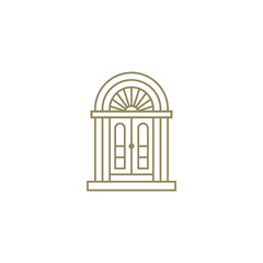 Classic style house door logo