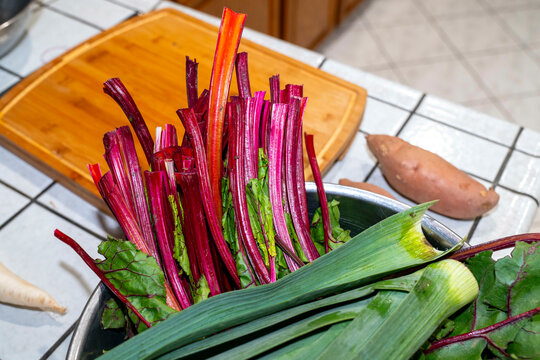 beet greens potato