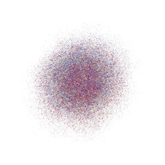 Abstract colorful particle texture effect