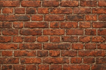 Fototapeta premium Weathered industrial brick wall texture with authentic patina and architectural character