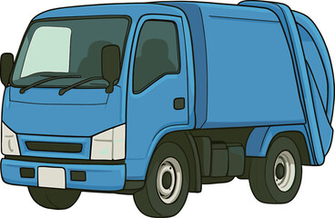 ゴミ収集車のイラスト