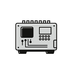 Fototapeta premium A detailed illustration of a modern device with various control and display elements. 