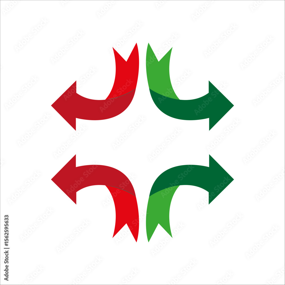Poster abstract arrow elements. dynamic motion symbols. forward direction pattern. vector graphic illustrat