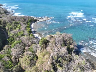 Montezuma Beach cliffside view near Cobano, Costa Rica.