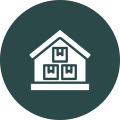 Warehouse Vector Icon Design
