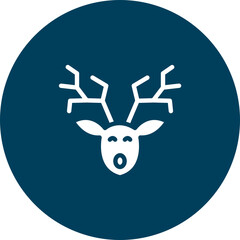 Reindeer Vector Icon Design