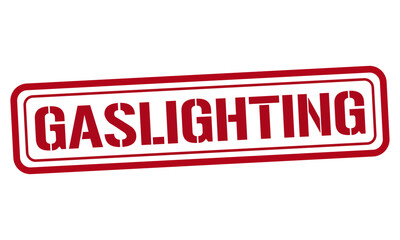 Fototapeta premium GASLIGHTING red stamp text vector, rubber stamp