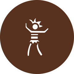 Samba Dancer Vector Icon Design