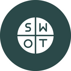 Swot Analysis Vector Icon Design