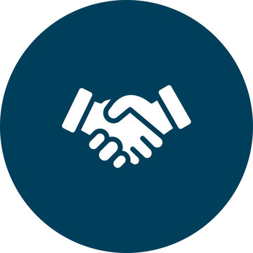 Partnership Handshake Vector Icon Design