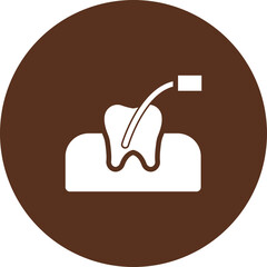 Root Canal Vector Icon Design