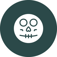 Skeleton Emojis Vector Icon Design