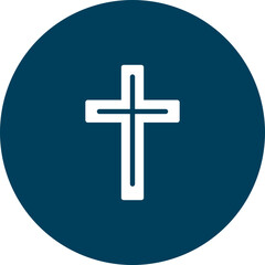 Fototapeta premium Cross Vector Icon Design