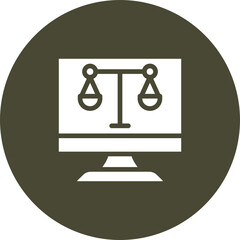 Law Vector Icon Design