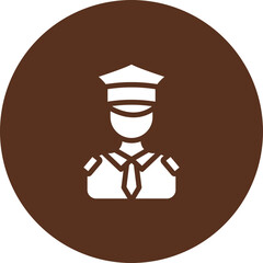 Police Vector Icon Design