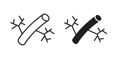 Blood vessel icon vector collection. vector stock symbol illustrations