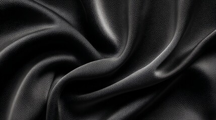 Fototapeta premium Draped Dark Gray Fabric Texture