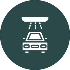 Car Wash Vector Icon Design