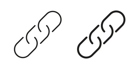 Chain icon vector collection. vector stock symbol illustrations